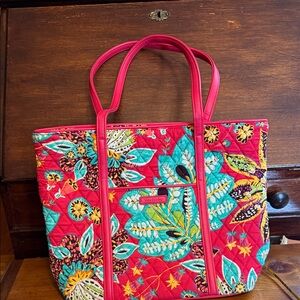 Vera Bradley Red Floral Tote